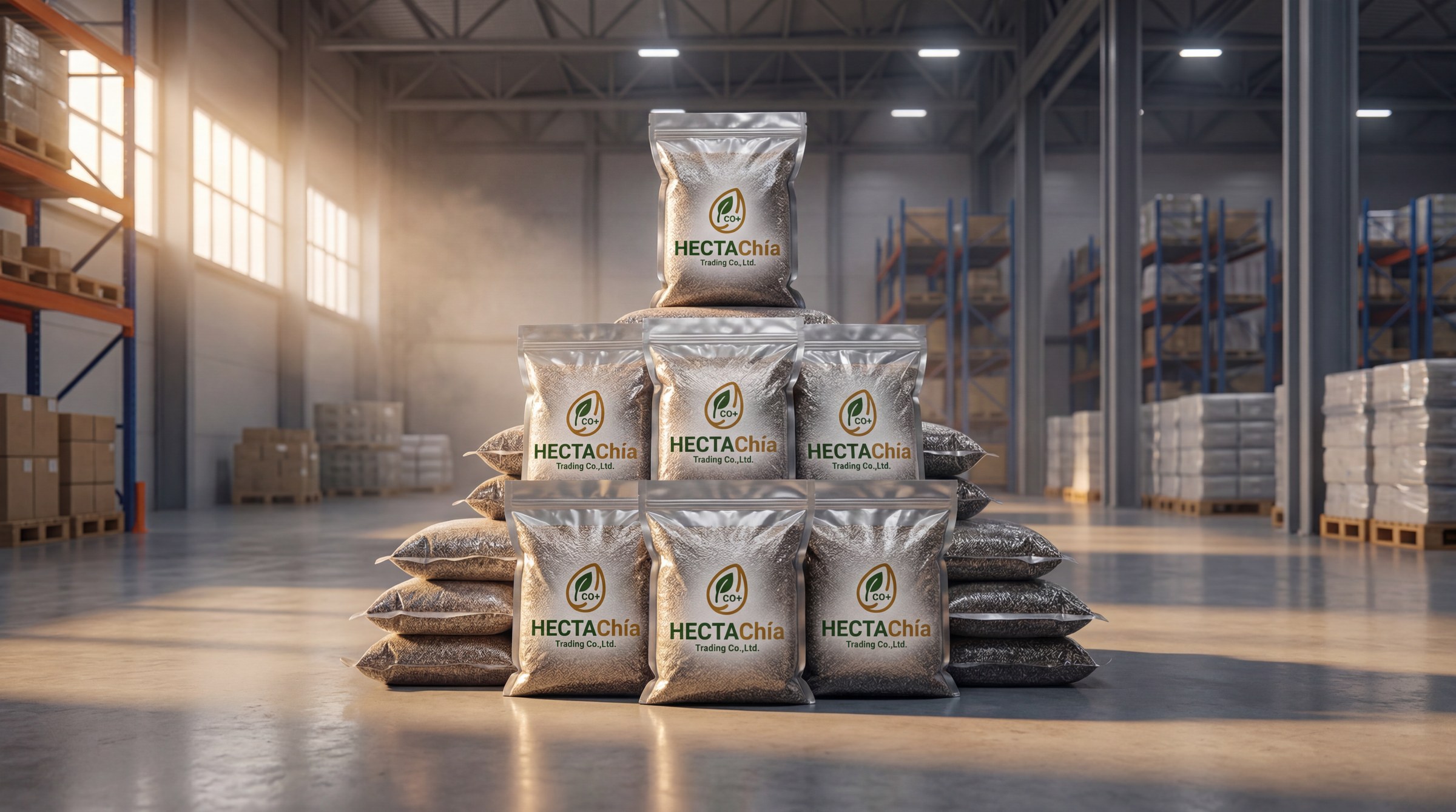 Sealed vacuum bags · 20kg
